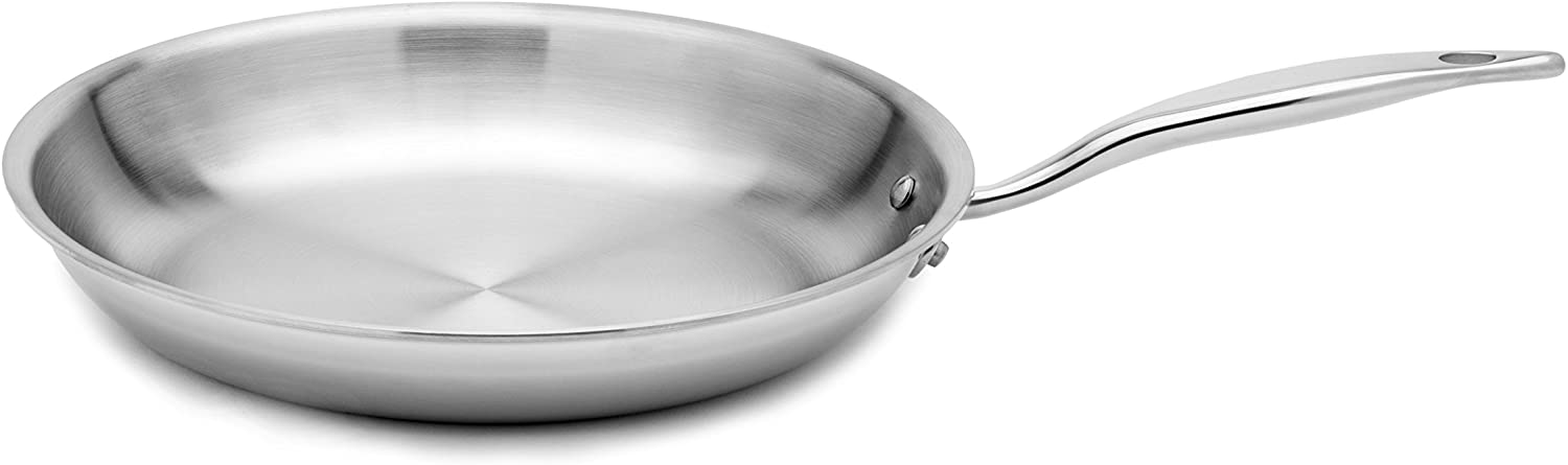 Stainless Steel Skillet, Large, 12”